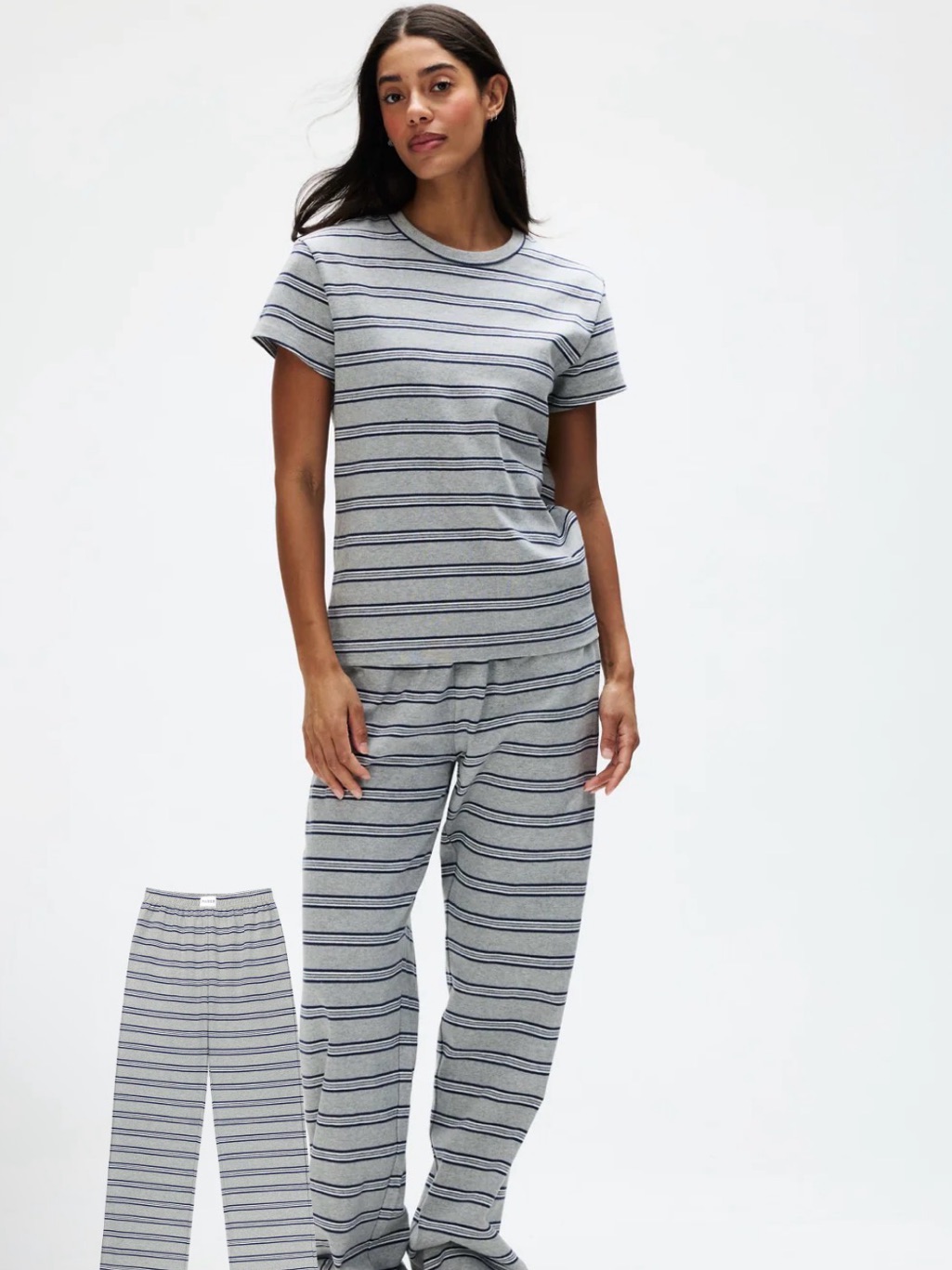 Parke Striped Cotton Boxer Pants M